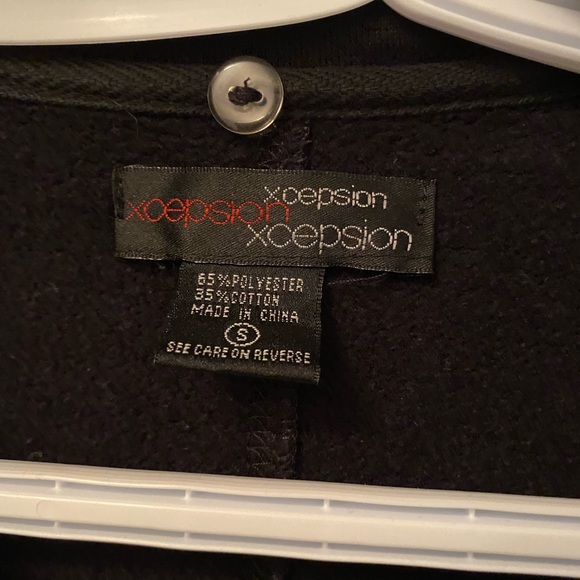 Black long coat with belt - Picture 2 of 2